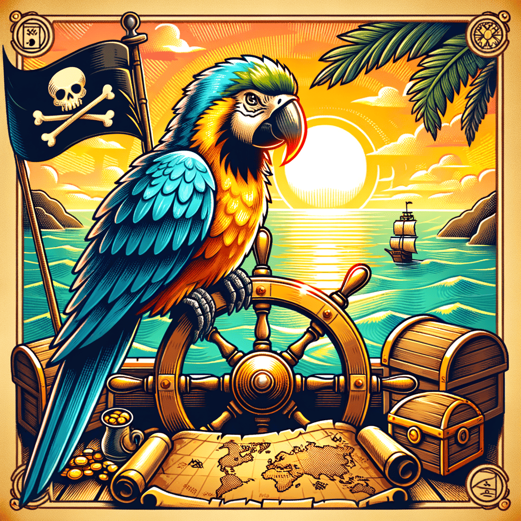 Pirate Golden Age Parrot